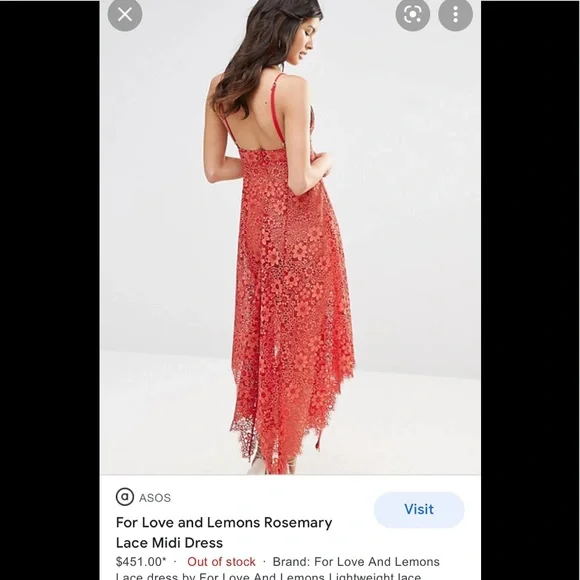 EUC For Love and Lemons Rosemary Dress sz S - Picture 5 of 13